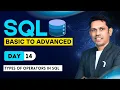 Types of Operators in SQL - Day