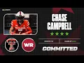 WATCH 4-star WR Chase Campbell Commits to the Texas Tech Red Raiders Live Commitment