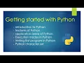 Getting started with Python Hello world in Python Unit-2 Class-11th CBSE Computer Science