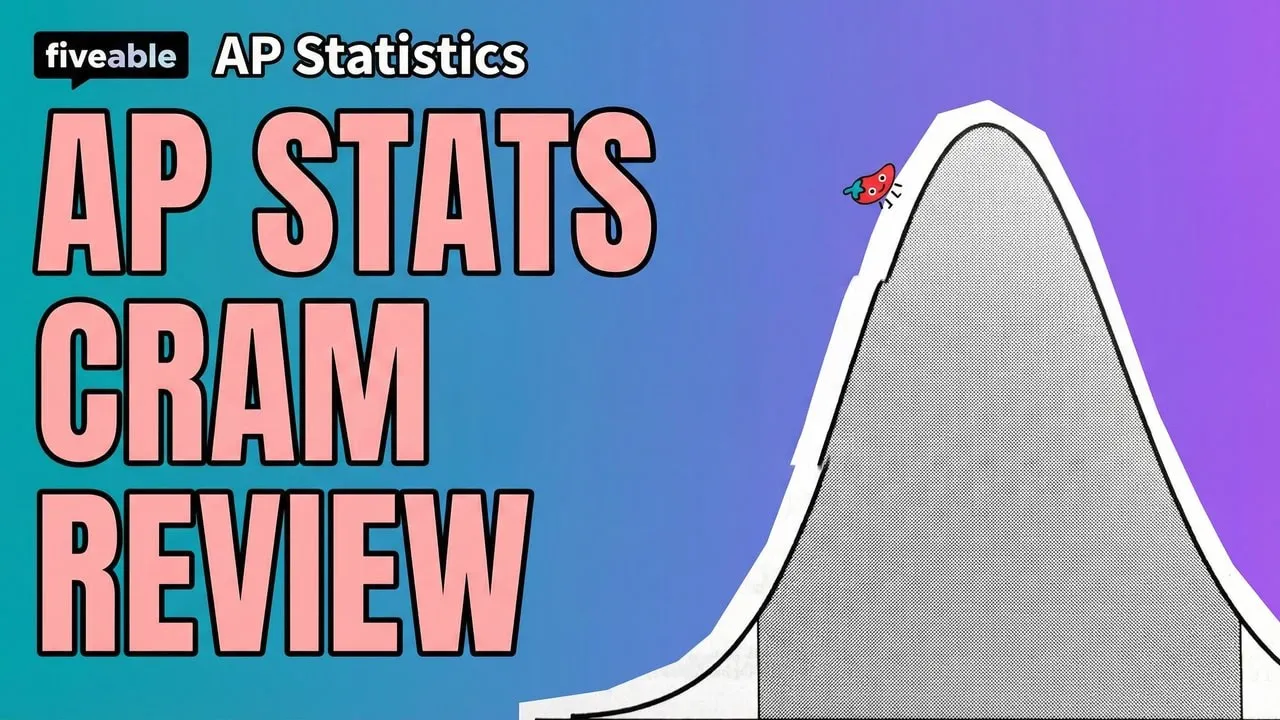 AP Statistics CRAM – Data, Probability & Inference