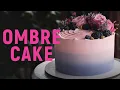 Ombre Buttercream Cake Perfectly Smooth Cake Step By Step