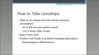 Parkinson s Medications - Part 1 Levodopa