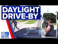 Melbourne drive-by caught on dashcam 9 News Australia