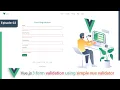Vue js 3 form validation using Simple Vue Validator izitoast Vue js 3 tutorial Part - 2