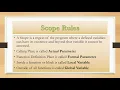 Scope Rules-C Language-Tamil