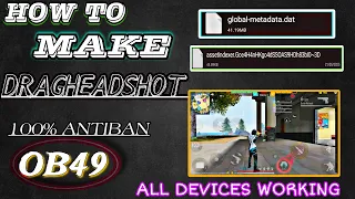 Drag Headshot How To Make Drag Headshot Config File Ob49 How To Make Drag Headshot New Update Fix 