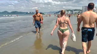  brazil beautiful santos beach walk bikini beach santos beach