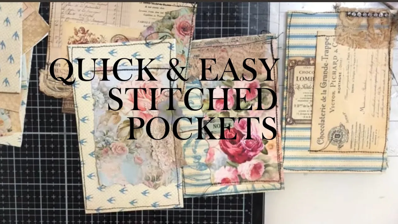 Easy Stitched Pockets for Junk Journals — Beginner Friendly & Beautiful!