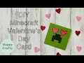 DIY Minecraft Valentine s Day Card