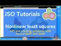 Julia tutorial on nonlinear least squares with JuliaSmoothOptimizers