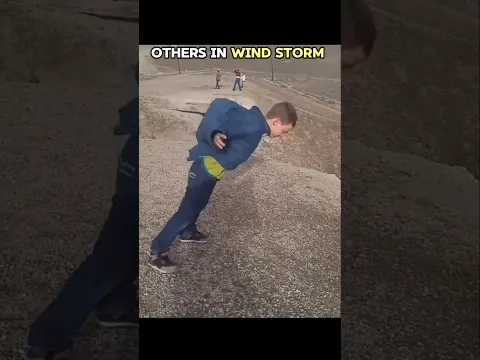 Others in wind storm people vs this one #shorts #storm