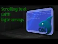 Simple text scrolling for the Commodore 64 by using byte arrays