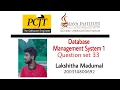 DBMS Practical Question Set 33 Java Institute