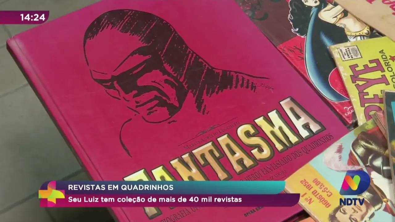 Revistas em quadrinho: seu Luiz tem coleção de mais de 40 mil revistas