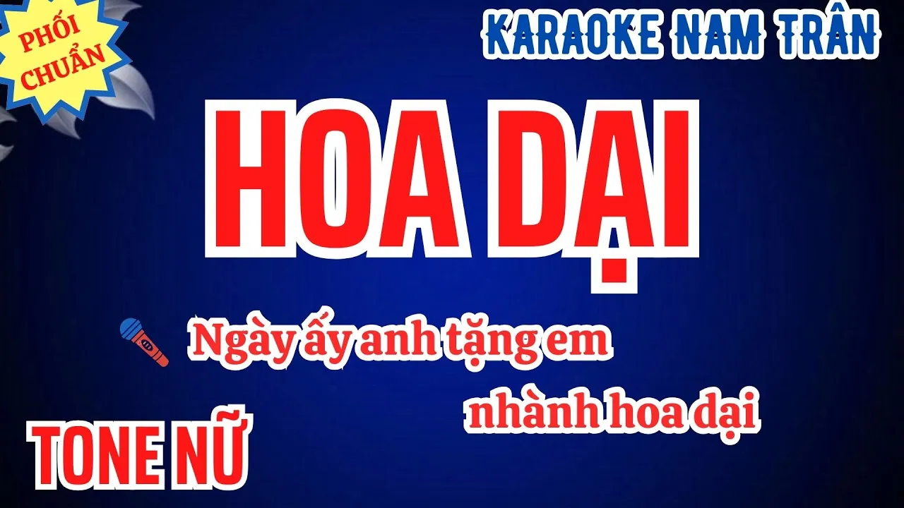 Karaoke Hoa Dại Tone Nữ | Nam Trân