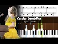 Download Lagu Taylor Swift - Castles Crumbling (Eras Tour) - Accurate Piano Tutorial with Sheet Music