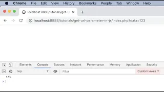 How to get URL query parameter value in Javascript PHP Javascript