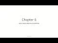 Lecture 5 - Chapter 6