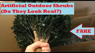 I Bought Fake Outdoor Shrubs on Amazon Artificial Boxwood Ball Bush Unboxing and Review