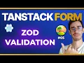 TanStack React Form Validation with zod