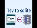 Tsv to Sqlite