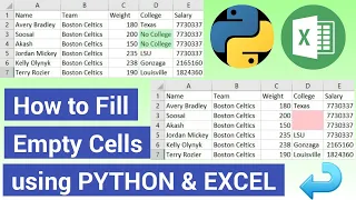 Fill Empty Cells In Excel Using Python Replace Null Values In Excel Using Python Python