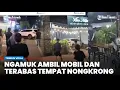Lagu Gara-Gara Cekcok, Pria Ngamuk Tabrakkan Mobil ke Tempat Nongkrong