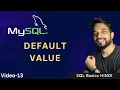 - 13 MySQL DEFAULT Constraint What is DEFAULT Constraint in MySQL MPrashant