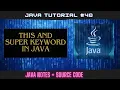 This And Super Keyword Use In java How Its Implement Hindi Java Tutorial