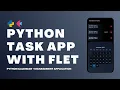 Python Tutorial With Flet Task Management Application