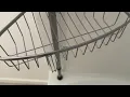 ESSEME Corner Shower Caddy Tension Pole Adjustable Rustproof 4 Tier Inside Bathroom Organizer Revie