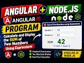 Create an angular js page that calculates and displays the sum of two numbers using expressions