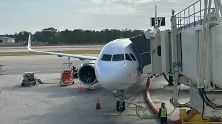 Full Flight Frontier Airlines Airbus A321neo - F9 3893 From Fort Myers To Detroit RSW-DTW