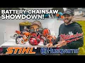 Battery Chainsaw Showdown Stihl vs Husky vs Milwaukee
