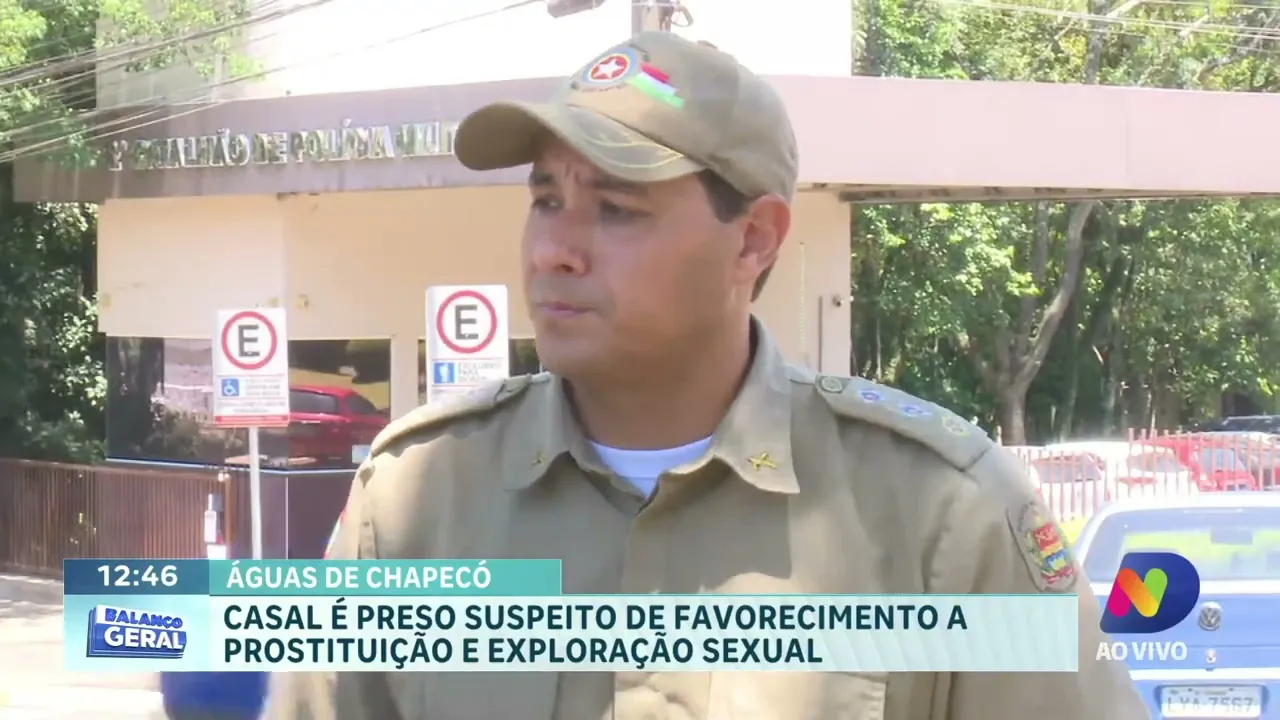 Polícia Militar prende casal por exploração sexual de menor em Águas de Chapecó