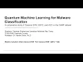Quantum Machine Learning for Malware Detection QSVC vs Classical SVM