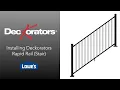 Deckorators Rapid Rail Installation Stair
