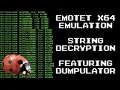 Emotet 64-bit Emulation and String Decryption with Dumpulator Twitch Clip