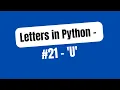 Make the letter U in Turtle