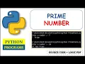 Python Program to Check if a Number is Prime