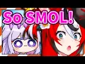 Bae got Surprised by How SMOL Biboo is IRL Hakos Baelz HololiveEN