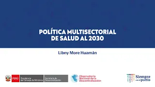 Política Multisectorial de Salud al 2030