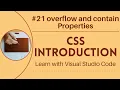 Learn with VSCode CSS for Beginners overflow and contain Properties