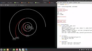 Solar System using Object Oriented Python