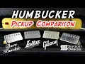 Humbucker Pickup Comparison Bare Duncan PAF style Shootout