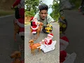 Santa deer with Rc Santa Claus Sleigh And Reindeer gift