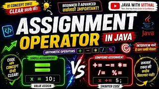 Assignment Operators in Java Explained Compound Assignment Java Marathi