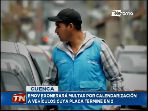 EMOV exonerará multas por calendarización a vehículos cuya placa termine en 2