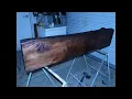 How to Make Install Black Walnut Fireplace Mantel Finished with Red Mahoganey