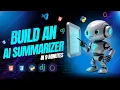 Full-Stack AI Project Text Summarizer with Django and PyTorch